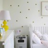 Gold Polka Dots Spot Wall Sticker